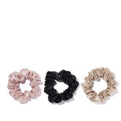 Set of Large Pure Silk Scrunchies