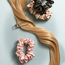 Pure Silk Scrunchies Back to Basics – Black